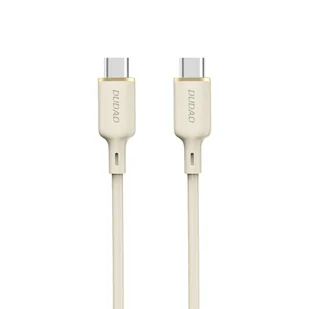 Kabel przewód wzmacniany SR USB-C - USB-C 100W 1m beżowy - Kable USB - miniaturka - grafika 1