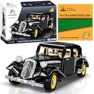 Klocki - Cobi 24337 SAMOCHÓD CITROEN TRACTION AVANT 11CV 1900EL. AUTO POJAZD KOMPLET + PŁYTKA - miniaturka - grafika 1