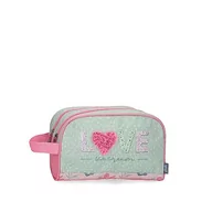 Kosmetyczki, organizery i kuferki - Enso Love Ice Cream Neceser Adaptable 26x16x11 cms Poliester Zielony, Zielony, Talla única, dopasowująca się kosmetyczka - miniaturka - grafika 1