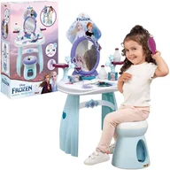 Zabawy w naśladowanie dorosłych - Disney Frozen Kraina Lodu Toaletka z taboretem i lustrem 2w1 + 10 akcesoriów - miniaturka - grafika 1