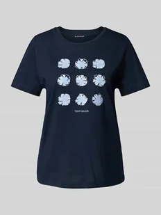 T-shirt o kroju regular fit z czystej bawełny - Koszulki i topy damskie - miniaturka - grafika 1