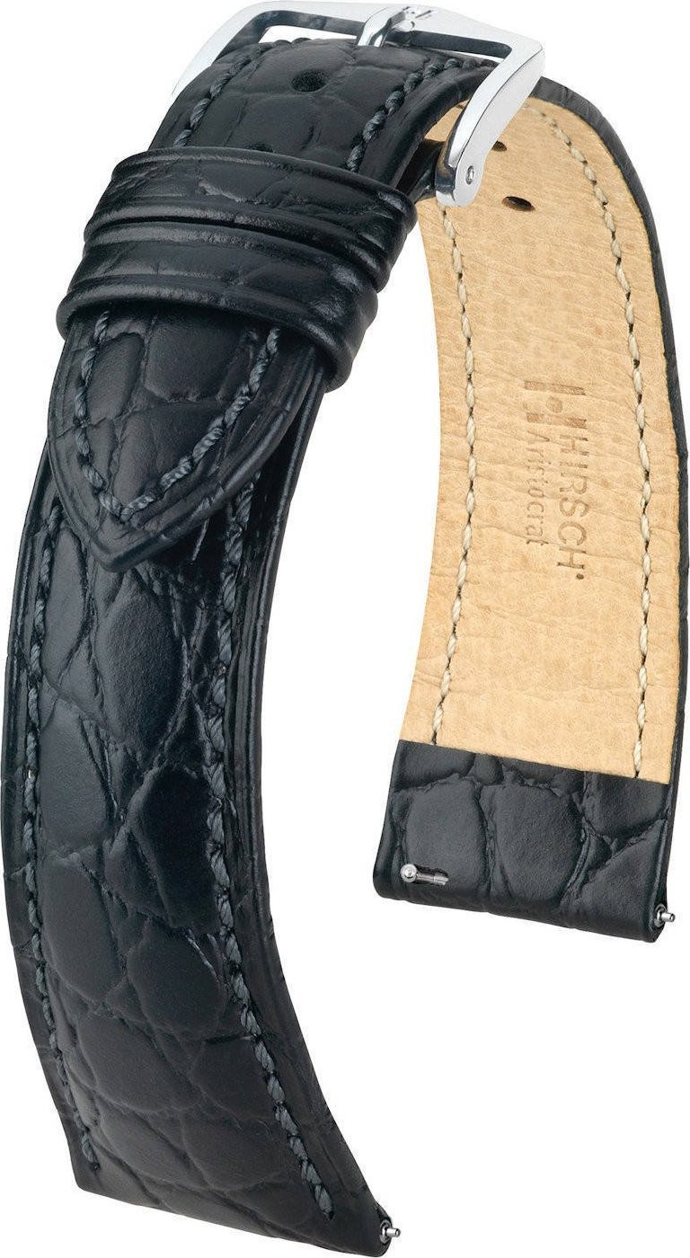Hirsch Skórzany wodoodporny pasek do zegarka 18 mm HIRSCH Aristocrat 03828050-2-19