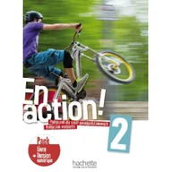 Książki do nauki języka francuskiego - Hachette En Action 2. Podręcznik Wieloletni + Kod (podręcznik online) + Audio Online - miniaturka - grafika 1