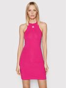 Sukienki - Adidas Sukienka codzienna adicolor Essetials HG6166 Różowy Slim Fit - miniaturka - grafika 1
