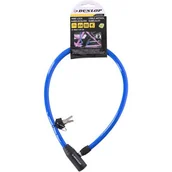 Zabezpieczenia do roweru - DUNLOP Zapięcie rowerowe DUNLOP E-02925 Linka Niebieski - miniaturka - grafika 1