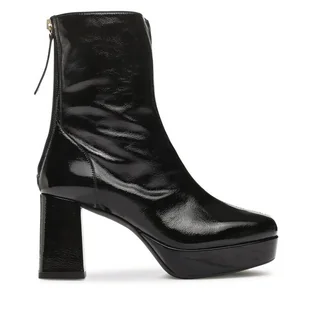 Botki Unisa Mervin Pcr Czarny - Botki damskie - miniaturka - grafika 1