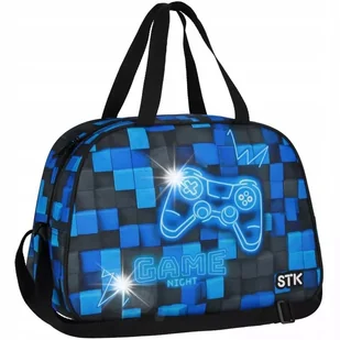 Torba Sportowa Szkolna Na Basen Wf Piksele Niebieski Pad W Pady Dla Chłopca - Torby sportowe - miniaturka - grafika 1