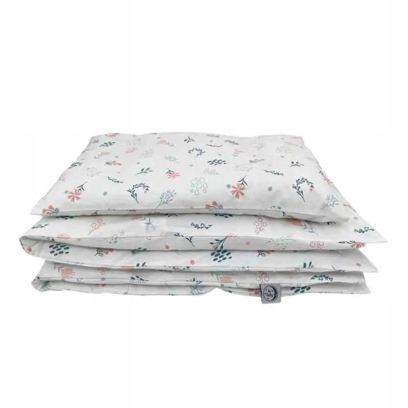 Pościel 100x160+40x60 bawełna BeBaby Floral Poldaun