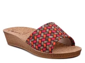 Klapki i japonki damskie - Klapki damskie na koturnie na korku lekkie Inblu DI-75 -37 - miniaturka - grafika 1