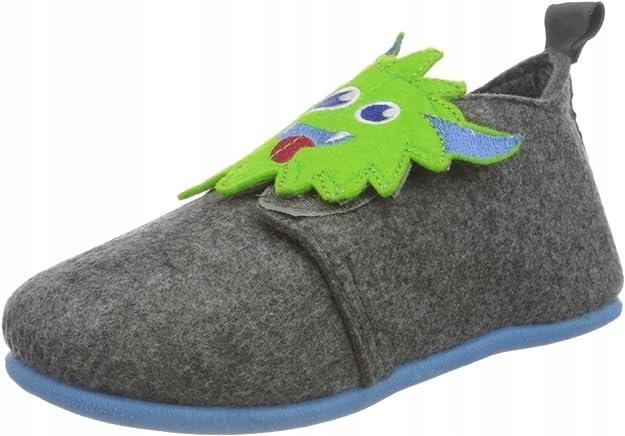 PLAYSHOES KAPCIE SZARE NA RZEPY DZIECIĘCE 28 M6I