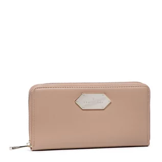 Portfele - Trussardi Duży Portfel Damski Peony Zip Around Lg 75W00326 W050 - grafika 1