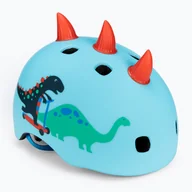 Kaski rowerowe - Kask dziecięcy Micro 3D Scootersaurus blue - miniaturka - grafika 1