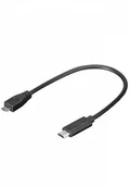 Kable komputerowe i do monitorów - PremiumCord Kabel USB USB 3.1 C USB 2.0 Micro-B 0,2m kur31-02 - miniaturka - grafika 1
