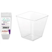 Naczynia i sztućce jednorazowe - Pojemniki Finger Food Space monoporcje 120 ml 24 sztuki transparentny - miniaturka - grafika 1