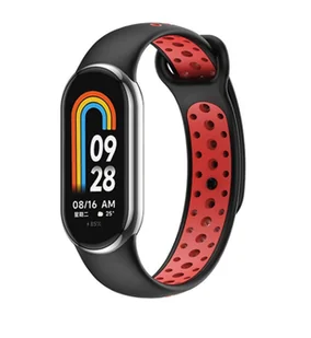 Pasek BELINE Beli02499 do Xiaomi Mi Band 8/9 Czarno-czerwony - Akcesoria do smartwatchy - miniaturka - grafika 2