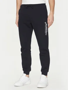 Jack&Jones Spodnie dresowe Gordon 12268768 Granatowy Regular Fit - Spodnie sportowe męskie - miniaturka - grafika 1