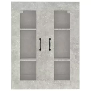Lumarko Szafka wisząca, szarość betonu, 69,5x34x90 cm - Szafki do salonu Lumarko Szafka wisząca, szarość betonu, 69,5x34x90 cm - Szafki do salonu - miniaturka - grafika 4