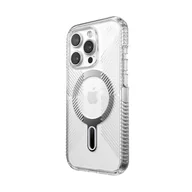 Etui i futerały do telefonów - Speck Presidio Perfect-Clear Grip ClickLock & Magsafe - Etui iPhone 15 Pro (Clear / Chrome Finish / Serene Silver) - miniaturka - grafika 1