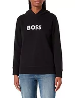 Bluzy damskie - BOSS Bluza damska, czarny (Black1), S - miniaturka - grafika 1