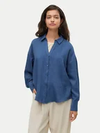Koszule damskie - Vero Moda Koszula Melaney 10316389 Granatowy Loose Fit - miniaturka - grafika 1