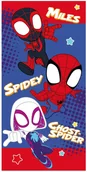 Ręczniki - DUŻY RĘCZNIK 70x140 KĄPIELOWY PLAŻOWY BAWEŁNIANY SPIDERMAN SPIDEY MILES - miniaturka - grafika 1