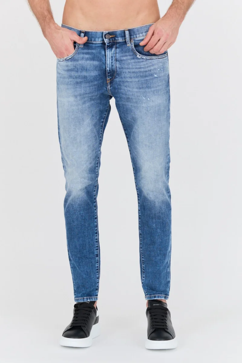 DIESEL Niebieskie męskie jeansy D-Struktslim 31
