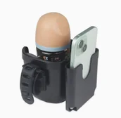 Akcesoria do wózków - Wielofunkcyjny Uchwyt Do Wózka Na Kubek Butelkę Miejsce Na Telefon - miniaturka - grafika 1