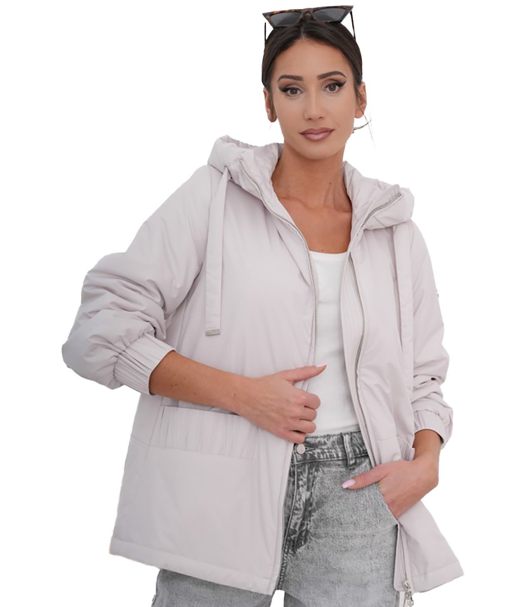 Damska kurtka przejściowa z kapturem oversize ZUZA-46