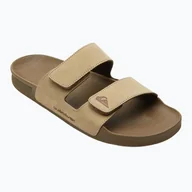 Klapki i japonki męskie - Klapki męskie Quiksilver Rivi Leather Double Adjust - miniaturka - grafika 1