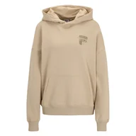 Bluzy damskie - Damska Bluza FILA BAKUM OVERSIZED FAW0444-70015 – Beżowy - miniaturka - grafika 1