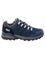 Buty trekkingowe damskie - Jack Wolfskin Refugio Texapore Low W damskie buty trekkingowe, Dark Blue Grey, 35.5 eu - miniaturka - grafika 1