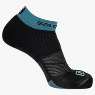 Odzież trekkingowa damska - Skarpetki turystyczne do wędrówek Salomon X Ultra Ankle wełniane - miniaturka - grafika 1