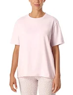 Koszulki i topy damskie - Schiesser Damski T-Shirt Top Piżamowy, Różowy, 48, Rosa, 48 - miniaturka - grafika 1