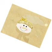 Ozdoby bożonarodzeniowe - Podkładka na stół 48x38cm świąteczna mata bałwanek CA0707 - miniaturka - grafika 1