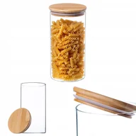 Pojemniki kuchenne - KADAX Pojemnik Na Żywność makaron Szklany Na Przyprawy z Pokrywą Słoik 1,4L - miniaturka - grafika 1