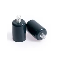 Oprawy, klosze i abażury - Oprawka metalowa E27 lakierowana w kolorze ciemnoszarym Kolorowe Kable - miniaturka - grafika 1