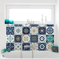 Naklejki na ścianę - Zestaw 30 naklejek Ambiance Tiles Azulejos Forli, 10x10 cm - miniaturka - grafika 1