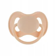 Smoczki uspokajające - CANPOL 23/223 _cre smoczek uspokajający kauczukowy 0-6m okrągły NUDE kremowy - miniaturka - grafika 1