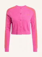 Swetry damskie - Adidas Originals Kardigan Fluffy Knitted pink - miniaturka - grafika 1