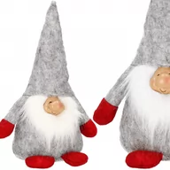 Ozdoby bożonarodzeniowe - Skrzat 38 cm ozdoba świąteczna, krasnal świąteczny, gnom szary - miniaturka - grafika 1