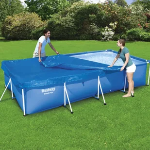 BESTWAY Pokrywa na basen Flowclear, 400 x 211 cm - Akcesoria do basenów - miniaturka - grafika 1