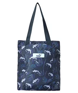 Torebki damskie - PUMA torba na zakupy unisex Core Pop Shopper, Puma Czarny - Kwiatowy Aop - grafika 1