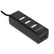 Huby USB - Omega HUB USB 4 USB2.0, czarny 42802 - miniaturka - grafika 1