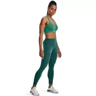 Spodnie sportowe damskie - Damskie legginsy treningowe Under Armour UA RUSH SmartForm Ankle Leggings - zielone - UNDER ARMOUR - miniaturka - grafika 1
