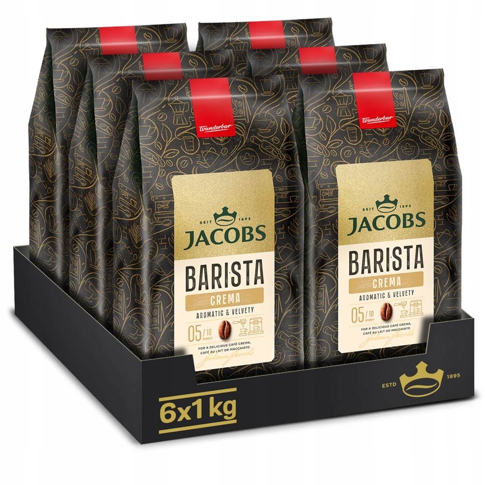 Kawa ziarnista Jacobs Barista Editions Crema 6x 1kg