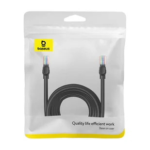 Kabel sieciowy Baseus Ethernet CAT5, 10m (czarny) - Kable miedziane - miniaturka - grafika 8