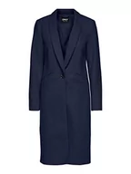 Płaszcze damskie - ONLY Damski płaszcz ONLEMMA Fitted OTW Coat, niebieski morski / szczegóły: SOLID, M (4 sztuki) - miniaturka - grafika 1