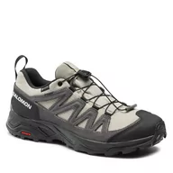 Buty trekkingowe męskie - Trekkingi Salomon X Ward Leather GORE-TEX L47182100 Vintage Khaki/Black/Pewter - miniaturka - grafika 1