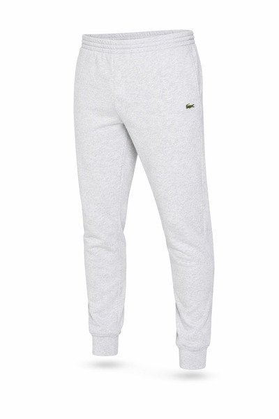 Spodnie dresowe męskie Lacoste XH9624 Slim Fit szare z logo, Rozmiar M