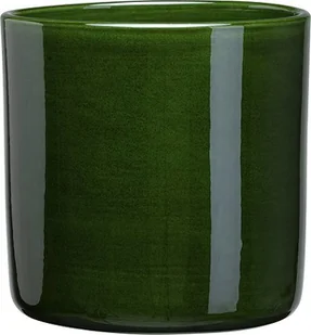 Osłonka na doniczkę Romeo 19 cm zielona szkliwiona - Donice - miniaturka - grafika 1